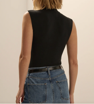 The Heritage MockNeck Top-Black//Favorite Daughter