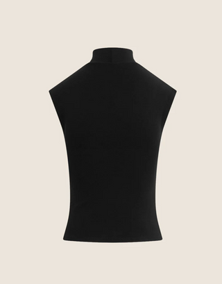 The Heritage MockNeck Top-Black//Favorite Daughter
