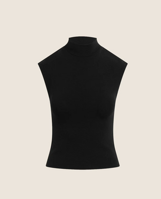The Heritage MockNeck Top-Black//Favorite Daughter