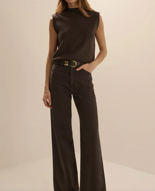 The Mischa Wide Leg Ankle-Espresso//Favorite Daughter