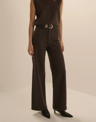 The Mischa Wide Leg Ankle-Espresso//Favorite Daughter