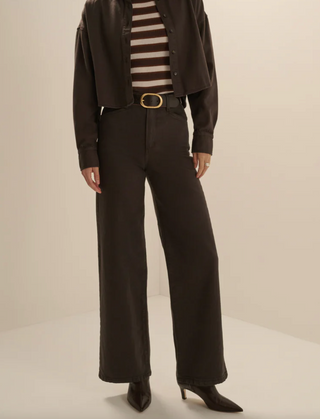 The Mischa Wide Leg Ankle-Espresso//Favorite Daughter