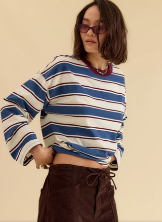 Salinas Easy Long Sleeve Top - Cove Stripe // DAZE