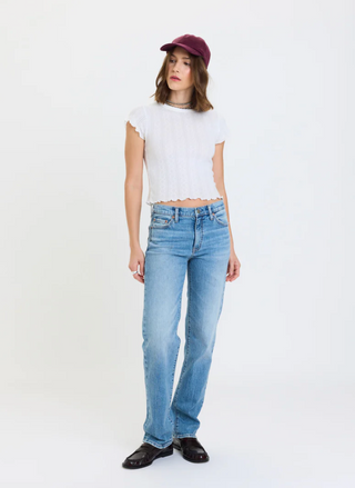 Rebel Mid Rise Slim Straight - On Repeat // DAZE