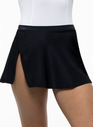 1018A Wall Street Pull-on Split Hem Skirt