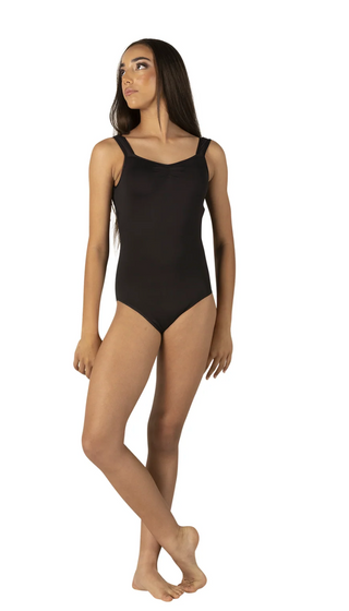 26131A Adult Mesh Tank Leotard - Black