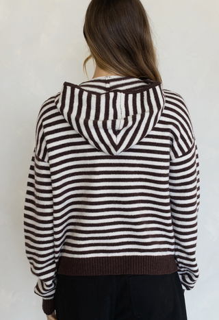 Cooper Zip Up Jacket -Brown Combo