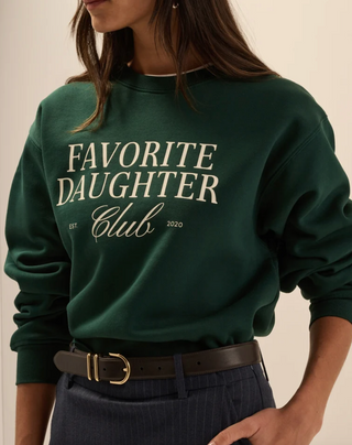 The Favorite Daughter Club Sweatshirt // Forest - Favorite Daughter