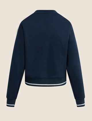 The Collegiate Sport Classic Sweatshirt//Navy/White-Favorite Daughter