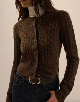 The Eleanore Cardigan//Ganache-Favortie Daughter