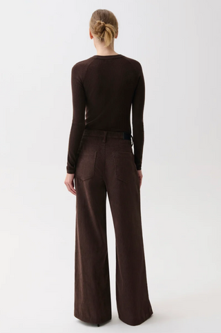 Jadyn Low Slung Palazzo//Mocha-Pistola