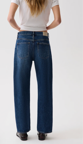 Lexi Mid Rise Bowed Straight Jean // Moonwave - Pistola