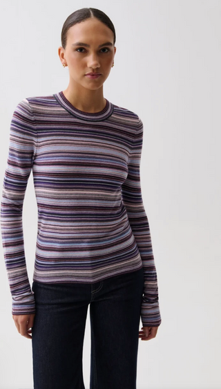 Madison Knit Long Sleeve // Lovina Stripe - Pistola