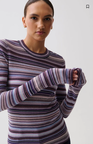 Madison Knit Long Sleeve // Lovina Stripe - Pistola