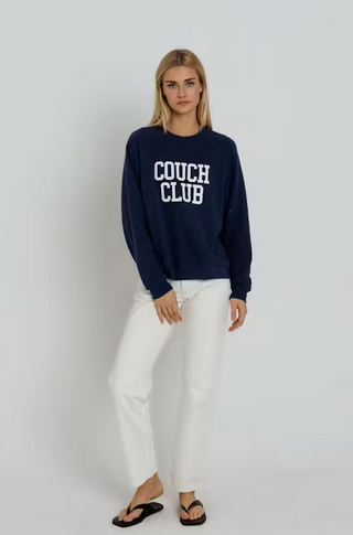 Couch Club Raglan Crew - Navy