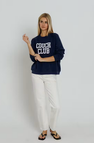 Couch Club Raglan Crew - Navy