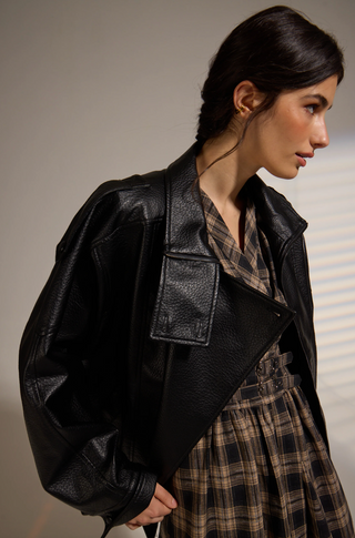 Misti Vegan Leather Jacket-BLK//Deluc