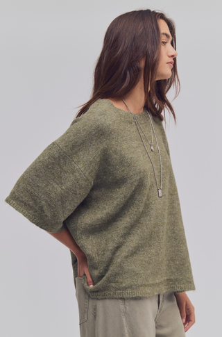 Margot Sweater Tee - Kalamata Melange // Free People