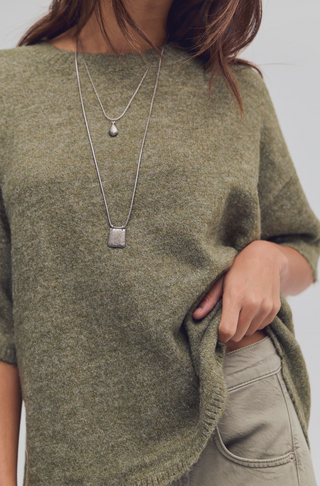Margot Sweater Tee - Kalamata Melange // Free People