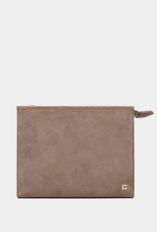 Cleo Clutch-Taupe//SHUSHOP