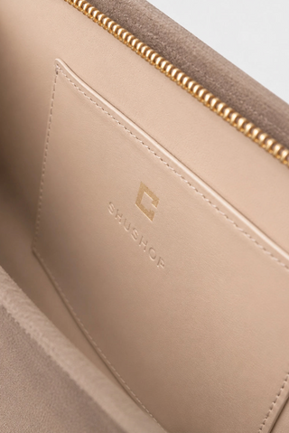 Cleo Clutch-Taupe//SHUSHOP
