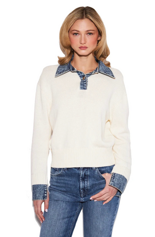 Elton Knit-Oxford Denim-John+Jen