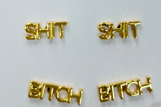 Swear Word Earring Studs