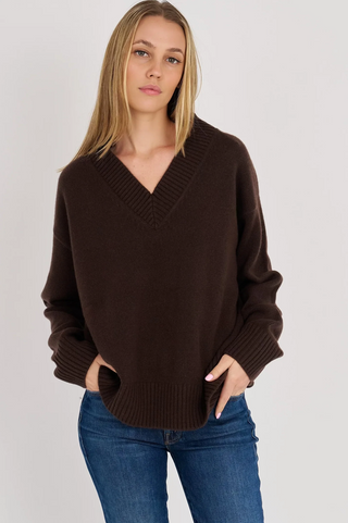 Jake Ryan Boyfriend V-Neck-Chocolate-Archer