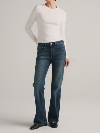 Shrunken Long Sleeve -White//DL1961