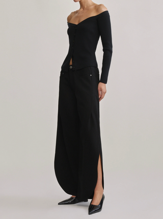 Rori Wide Barrel Jeans-Black//DL1961