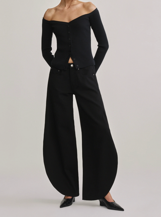 Rori Wide Barrel Jeans-Black//DL1961