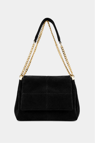 Fern-Black Suede//SHUSHOP