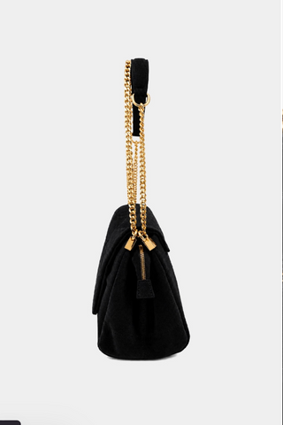 Fern-Black Suede//SHUSHOP