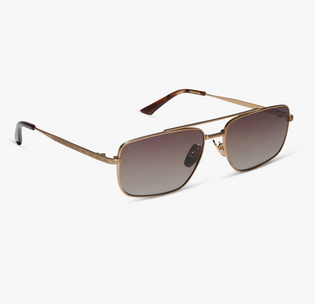 The Ranch Sunglasses-Brushed Gold//DIFF