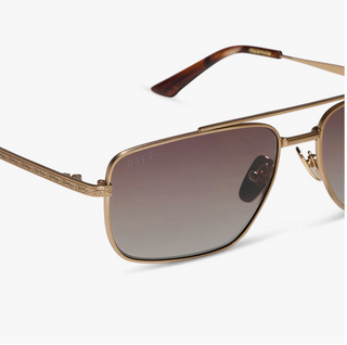 The Ranch Sunglasses-Brushed Gold//DIFF