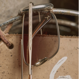 The Ranch Sunglasses-Brushed Gold//DIFF