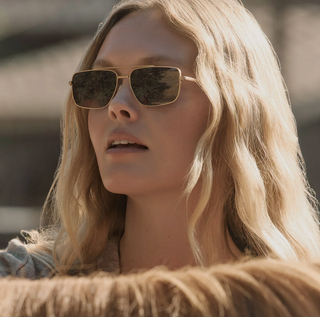 Pioneer Sunglasses- Brushed Gold Brown Gradient//DIFF