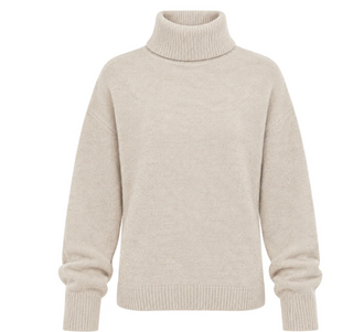 Emmett Turtleneck Sweater-Oat//John+Jen