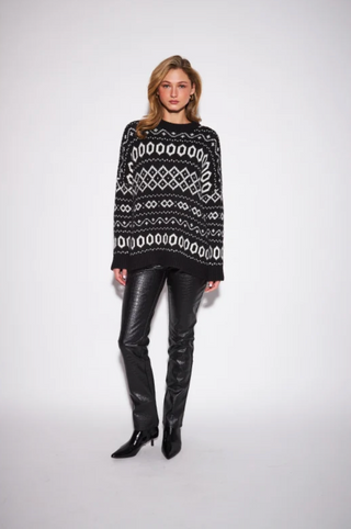 Phoebe Sweater-Black//John+Jen