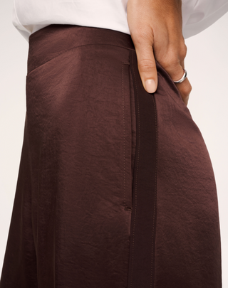 Satin Wide Leg Pant - Umber Root // Spanx