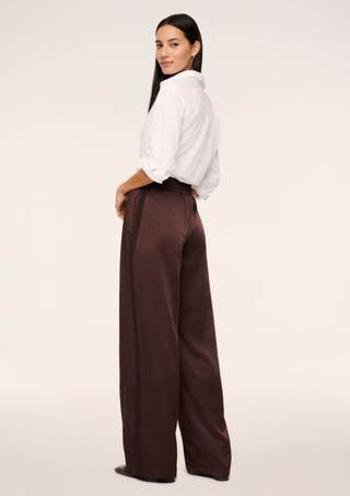 Satin Wide Leg Pant - Umber Root // Spanx