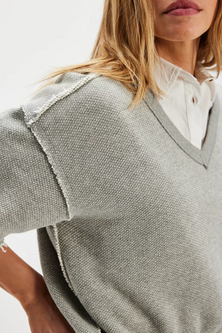 So Easy Sweatshirt- Heather Grey / Free People