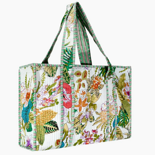 Quilted Print Tote Bag - Small