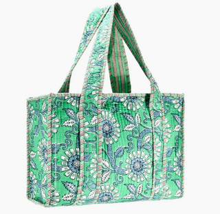 Quilted Print Tote Bag - Small
