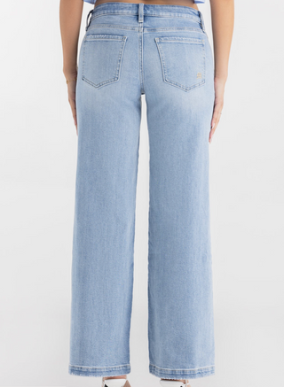 Wiley Wide Leg Jeans Light Blue Miss Me – Ama La Vita