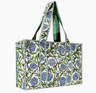 Quilted Print Tote Bag - Large
