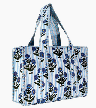 Quilted Print Tote Bag - Small