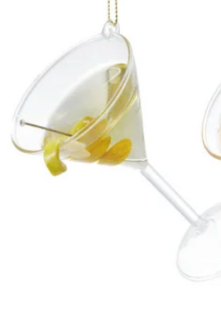 Glass Cocktail Ornaments