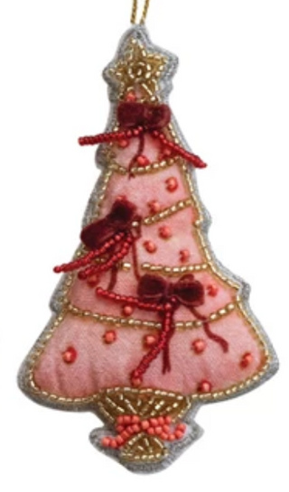 Beaded Christmas Tree Ornament