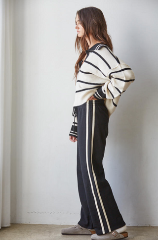 The Cheshire Pullover Cream Black